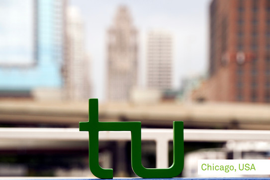  TU-Logo in front of a Skyline