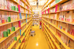 Bücher Zusehen ist ein Gang voller Bücher.