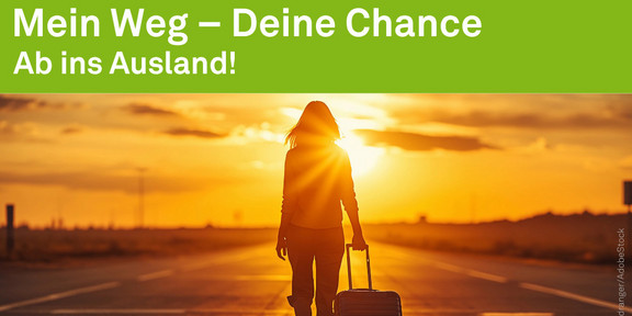 Veranstaltungsflyer. Oben ist ein Bild mit Menschen, die in einer Gruppe sitzen und mit einander sprechen. Unten stehen die Veranstaltungsdetails: Wann? 3. Juni 2025 um 17.30 Uhr. Findet Online statt.