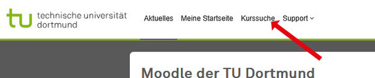 Screenshot from the Moodle navigation bar