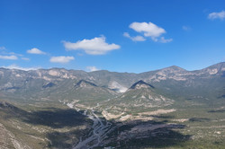Aussicht Auf dem Bild sieht man eine schöne Aussicht am Rande von Monterrey