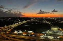 Sonnenuntergang Auf dem Bild sieht man einen Sonnenuntergang vom Reunion Tower aus