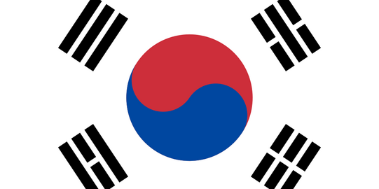 Flagge Süd Korea