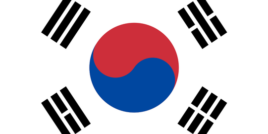 Flagge Süd Korea
