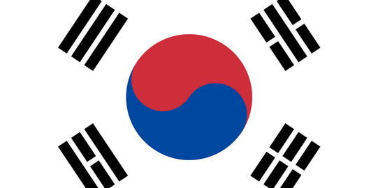 Flagge Süd Korea