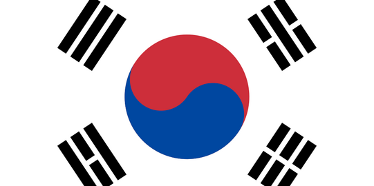 Flagge Süd Korea