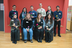 A group photo of the scholarship recipients.