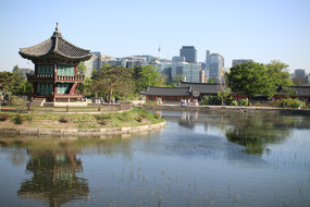 Palast Gyeongbokgung bei Tag