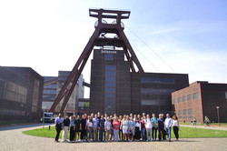 A group of students at Zeche Zollverein