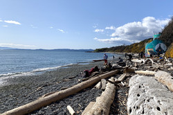 Am Strand von Vancouver Island