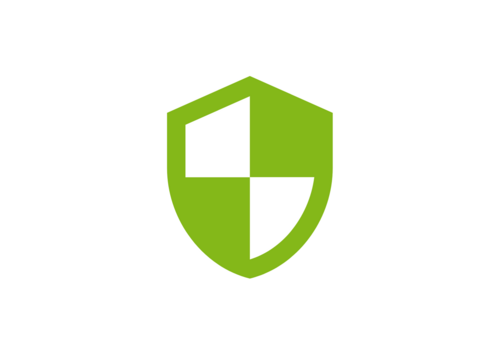 a green sign (icon, pictogram)