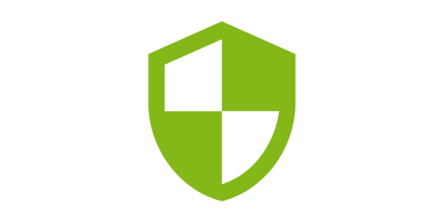 a green sign (icon, pictogram)