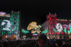 Zocalo Auf dem Bild sieht man die Dekoration auf dem Zócalo in Ciudad de México