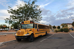 Ein gelber, amerikanischer Schulbus