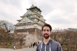 Marvin vor Osaka Castle