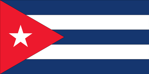 Das Bild zeigt die kubanische Flagge