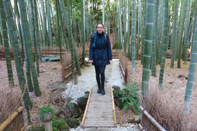Hier sieht man Dagny im Bambuswald. 