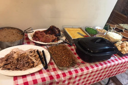 Thanksgiving Dinner Auf dem Bild sieht man verschiedene Speisen
