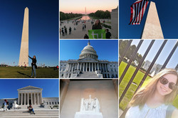 Washington Zusehen sind verschiedene Bilder von Washington DC