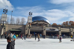 Bean Hier sieht man eine gut gefüllte Eislaufbahn.