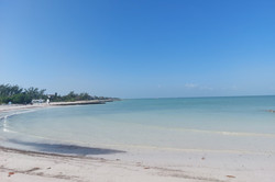 Holbox Zusehen ist ein schöner Sandstand
