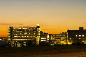 North Campus at sunset