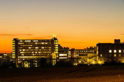 Campus Nord Panorama des Campus Nord bei Dämmerung